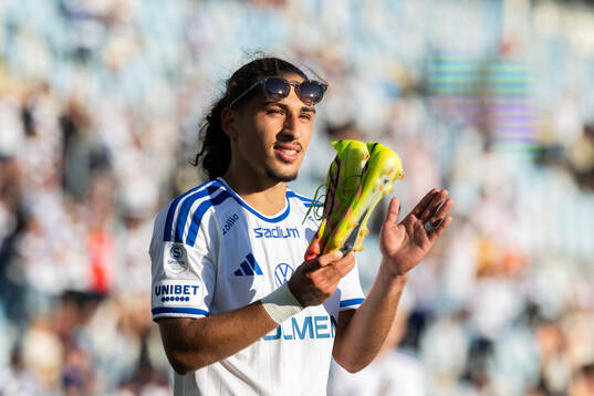 IFK Norrköpings Elias Jemal jublar