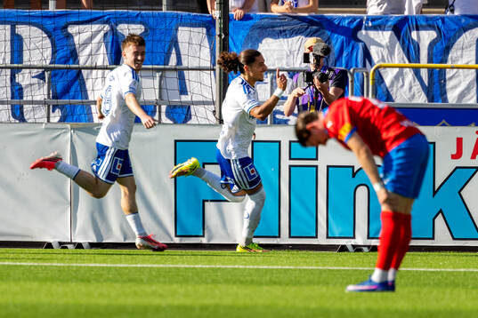 IFK Norrköpings Elias Jemal jublar