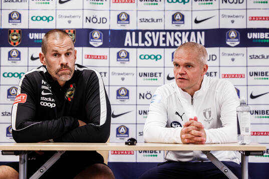 Brommapojkarnas tränare Ulf Kristiansson och Malmö FFs