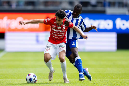 Degerfors Elias Barsoum och IFK Göteborgs Saidou Alioum