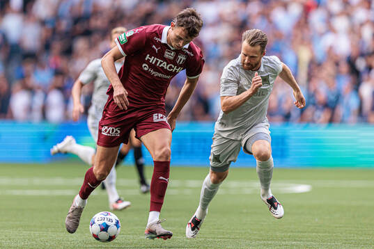 Västerås Mikkel Ladefoged och Djurgårdens Jacob Une