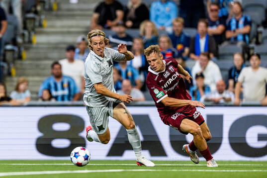 Djurgårdens Jeppe Okkels och Västerås Herman Magnusson
