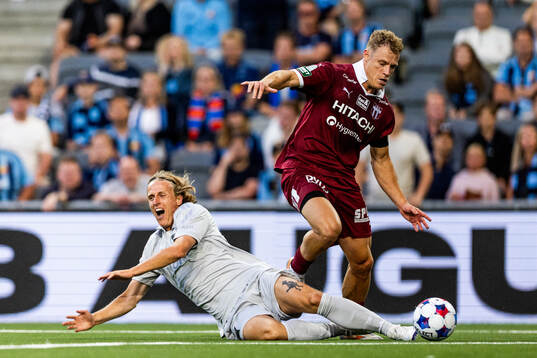 Djurgårdens Jeppe Okkels och Västerås Herman Magnusson