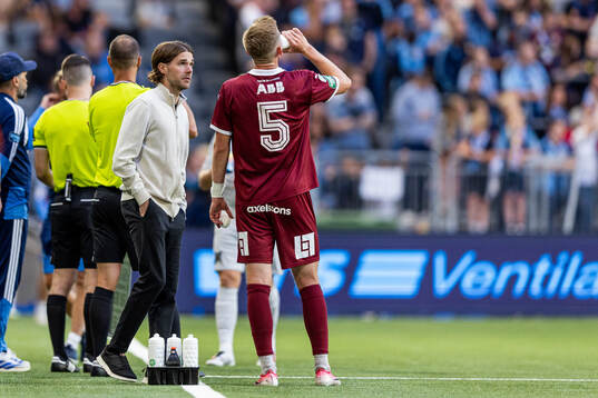 Västerås huvudtränare Alexander Rubin och Karl Gunnarsson