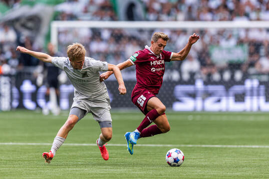 Djurgårdens Bo Hegland och Västerås Simon Gefvert
