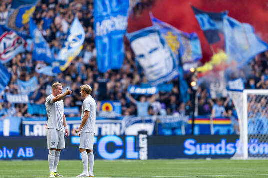 Djurgårdens Kristian Lien och Oskar Fallenius