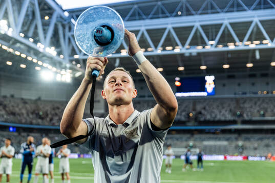 Djurgårdens Kristian Lien jublar