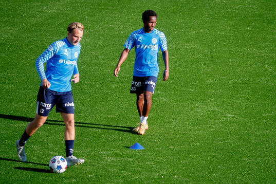 IFK Värnamos Sigge Jansson och Mamadou Cellou Diallo