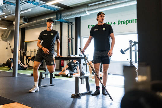 målvakt Calle Clang  och Simon Zether