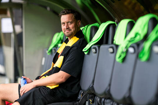Club manager Jacob Lennartsson of Mjällby