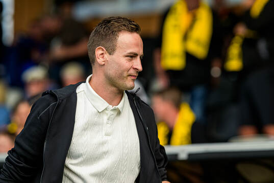 Coach Karl Marius Aksum of Mjällby