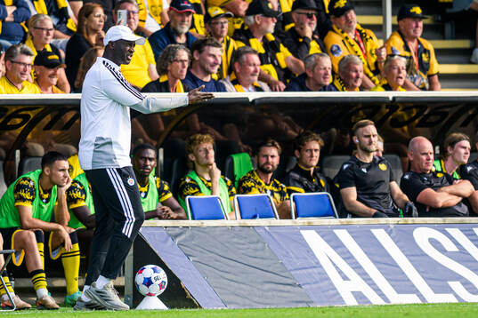 Coach Yaya Toure of Slovan Bratislava
