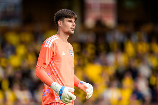 goalkeeper Dominik Takác of Slovan Bratislava