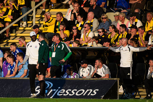 Coach Yaya Toure of Slovan Bratislava reacts