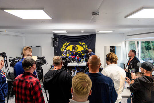 Coach Yaya Toure of Slovan Bratislava at the pressconference