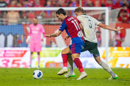 Frederik Winther of Hammarby and Mahir Emreli of Rakow
