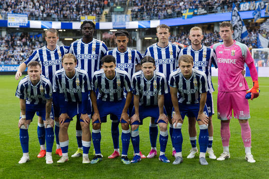 The starting eleven of of IFK Göteborg
