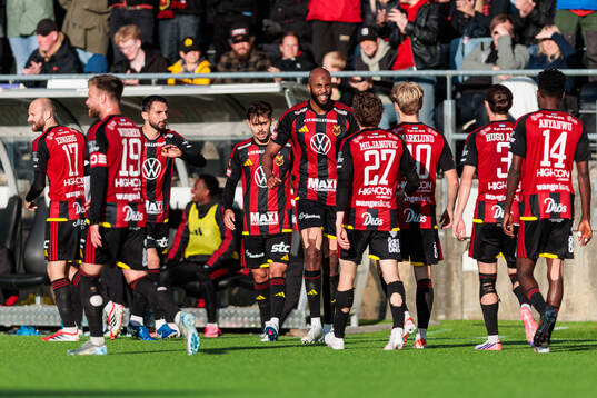 Östersunds Jabir Abdihakim Ali jublar