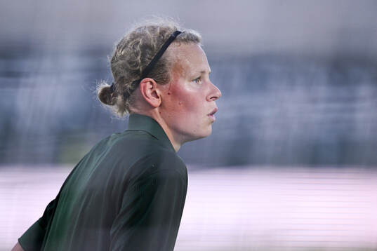 Goalkeeper Cajsa Andersson of Hammarby