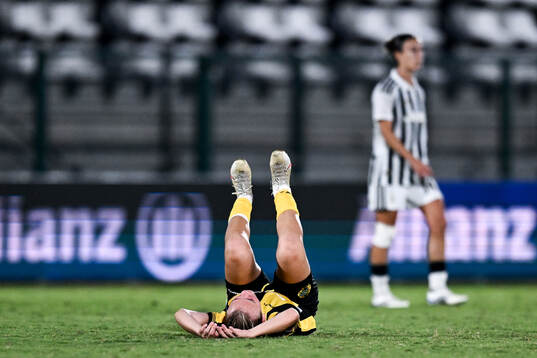Mari Nyhagen of Hammarby looks dejected