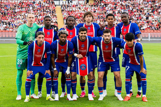 Paris Saint-Germains starting eleven