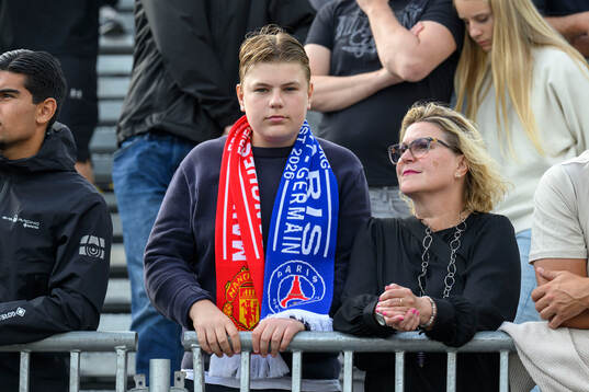 a spectator with a scarf