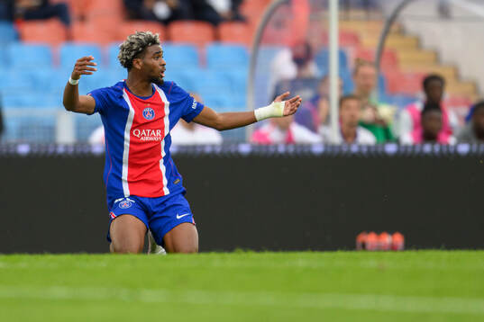 Paris Saint-Germains Ibrahim Mbaye looks dejected