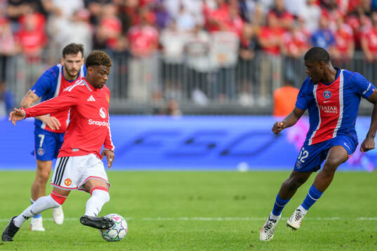 Manchester Uniteds Diallo Amad and Paris Saint-Germains