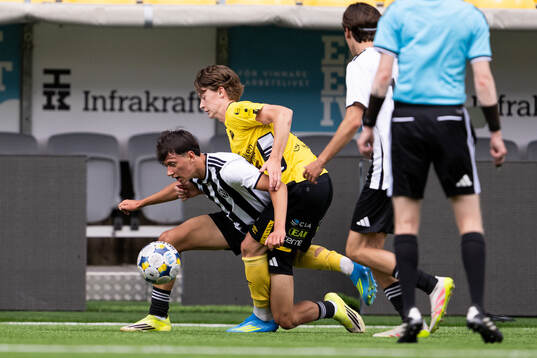 under slutspelet i fotbollsmatchen i P17 Allsvenskan mellan
