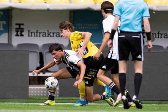 Landskronas Andreas Iankulov och Elfsborgs Emil Backler