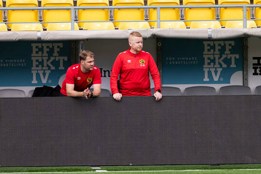 Elfsborgs tränare Johan Fälth och Oskar Wetterling