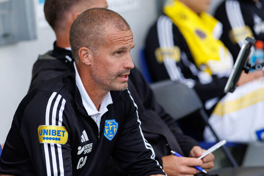 Falkenbergs tränare Christoffer Andersson