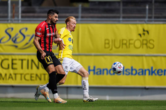 Nordic Uniteds Shergo Shhab och Falkenbergs Linus Borgström
