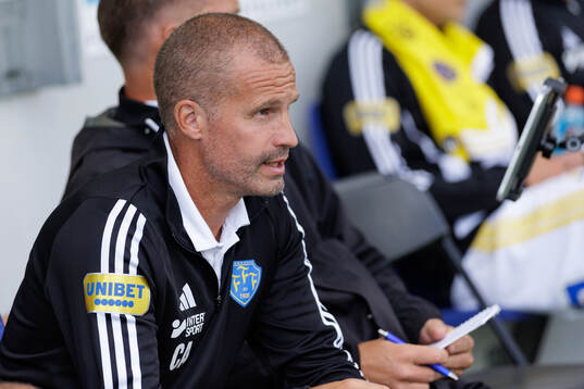 Falkenbergs tränare Christoffer Andersson
