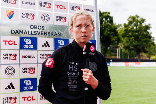 IK Uppsalas tränare Hanna Spets