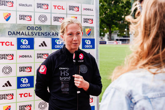 IK Uppsalas tränare Hanna Spets