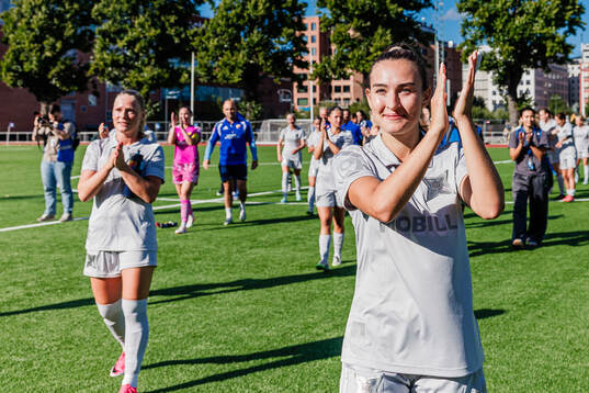 Djurgårdens Lucia Duras jublar