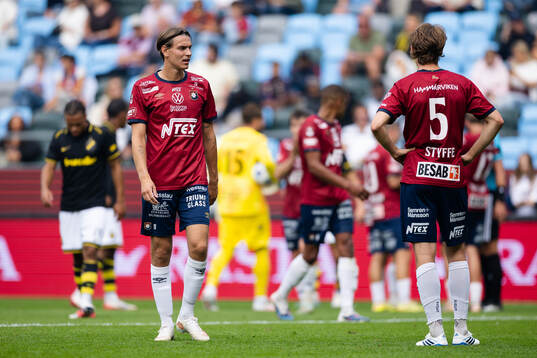 Örgrytes Noah Christoffersson och Christoffer Styffe deppar