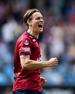 Örgrytes Noah Christoffersson jublar