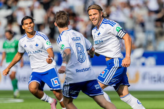 IFK Norrköpings Christoffer Nyman jublar