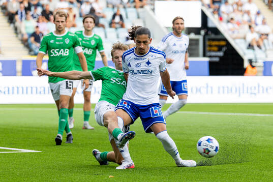 Brages Anders Hellblom och IFK Norrköpings Elias Jemal