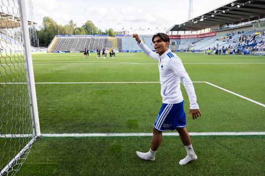 IFK Norrköpings Noel Sernelius jublar
