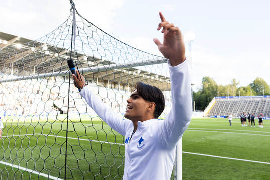 IFK Norrköpings Noel Sernelius jublar