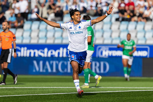 IFK Norrköpings Noel Sernelius jublar