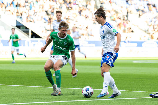 Brages Albin Sporrong och IFK Norrköpings Axel Brönner
