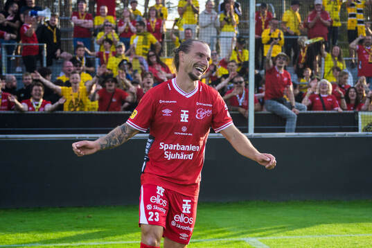 Elfsborgs Niklas Hult jublar