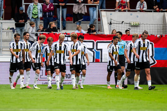 Landskronas spelare jublar