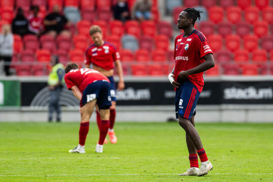 Östers Kingsley Gyamfi deppar