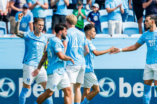 Malmö FFs Diego Garcia jublar