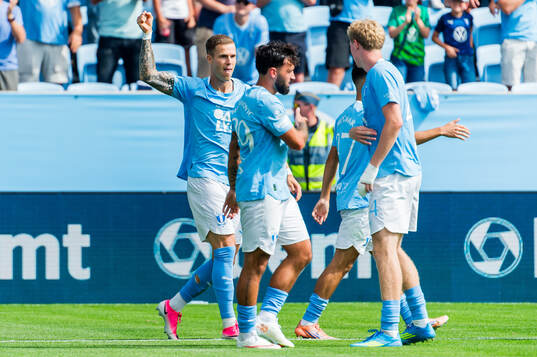 Malmö FFs Diego Garcia jublar